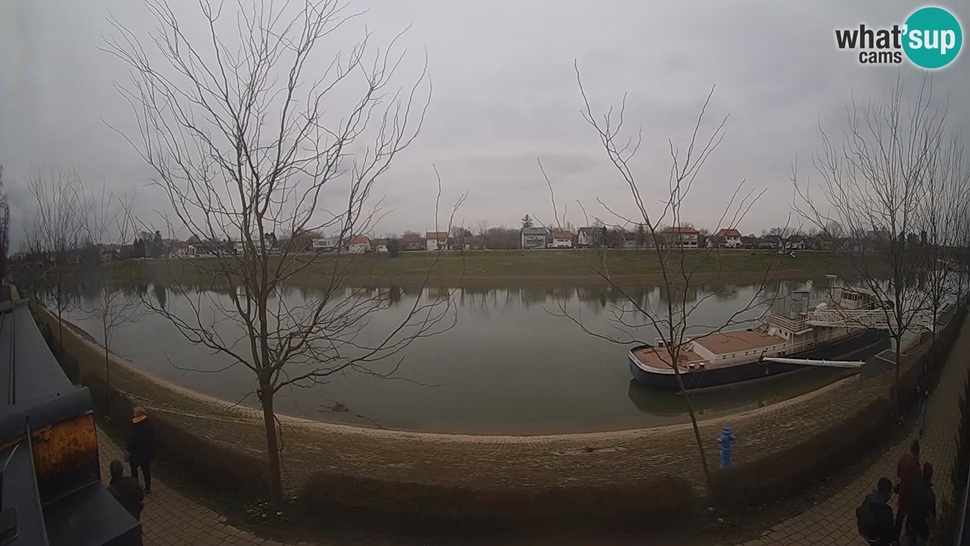 Sisak live webcam – vista sul fiume Kolpa – Croazia