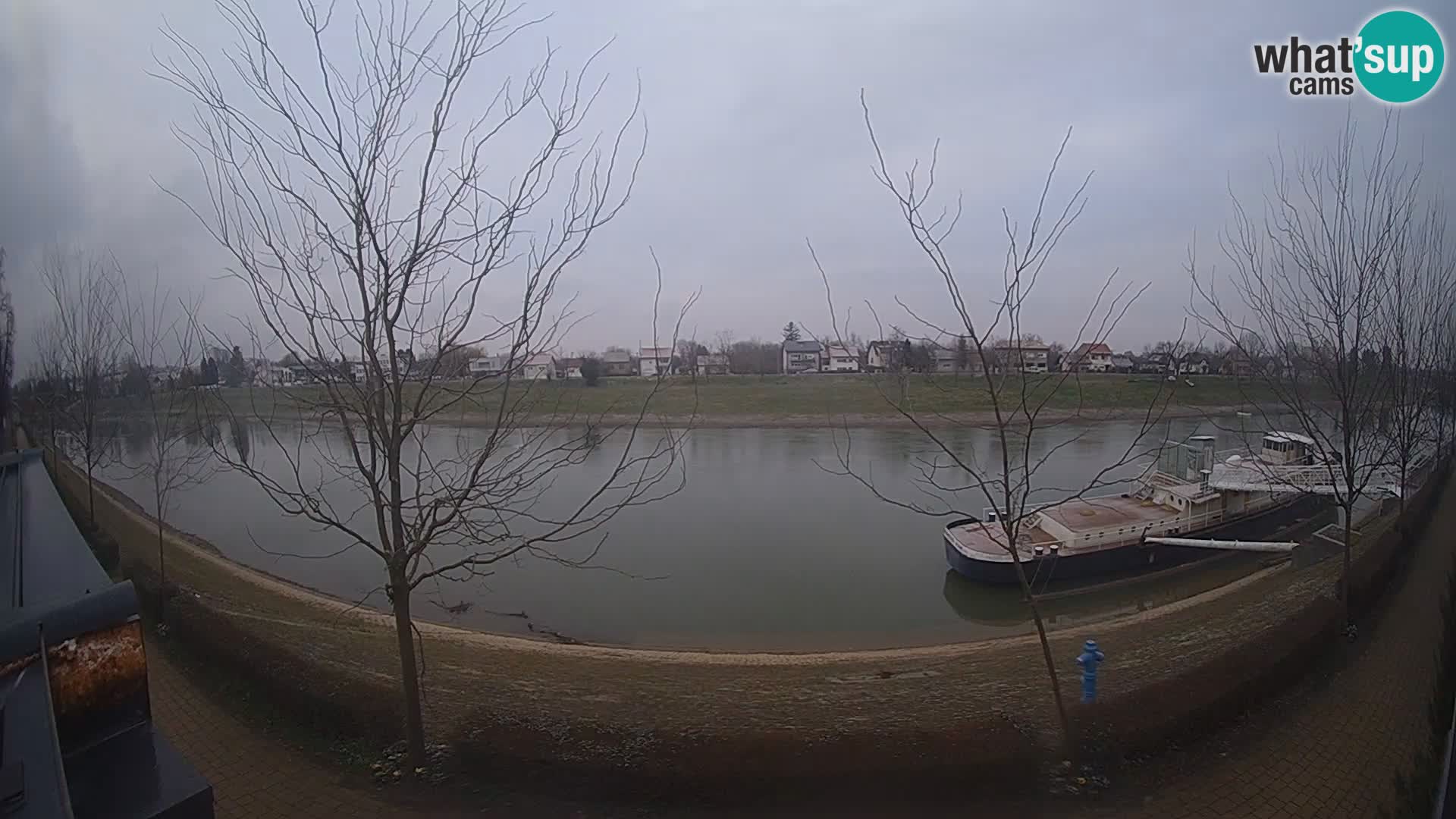 Sisak webcam en direct – vue sur la rivière Kolpa – Croatie