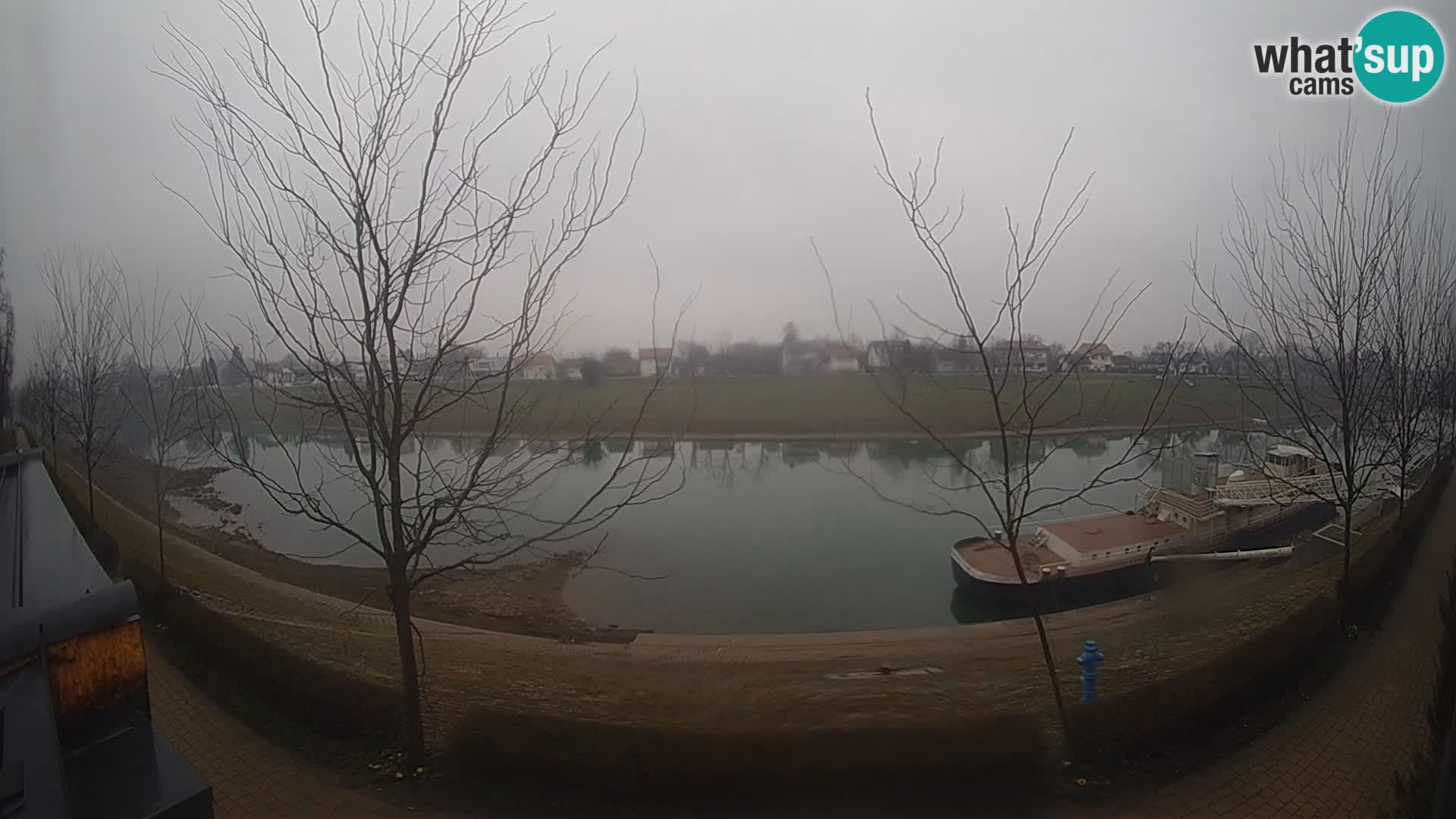 Sisak live webcam – vista sul fiume Kolpa – Croazia