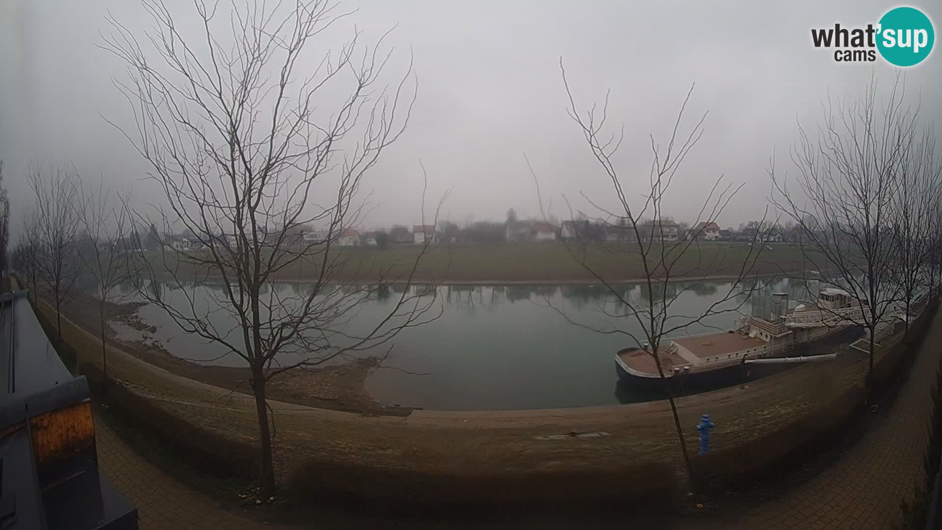 Sisak live webcam – vista sul fiume Kolpa – Croazia