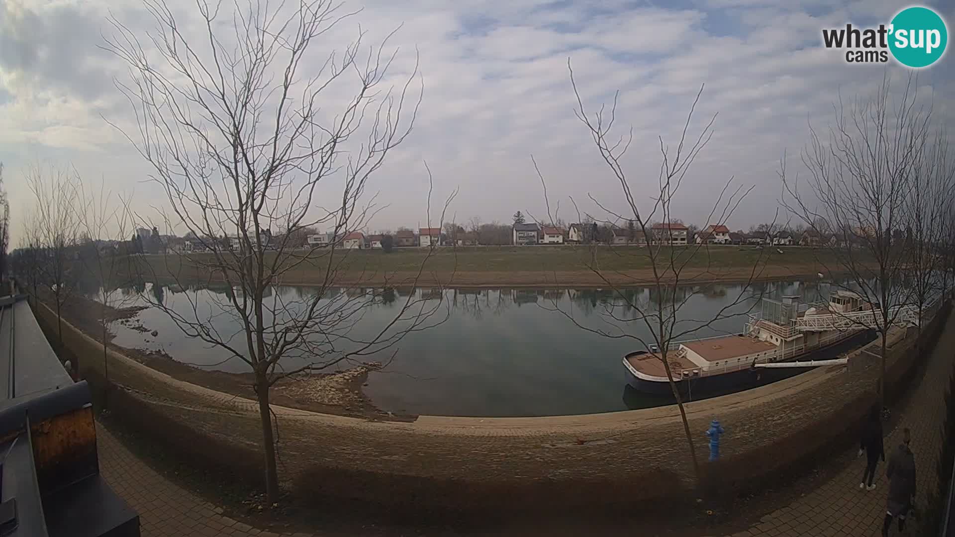 Sisak live webcam – vista sul fiume Kolpa – Croazia