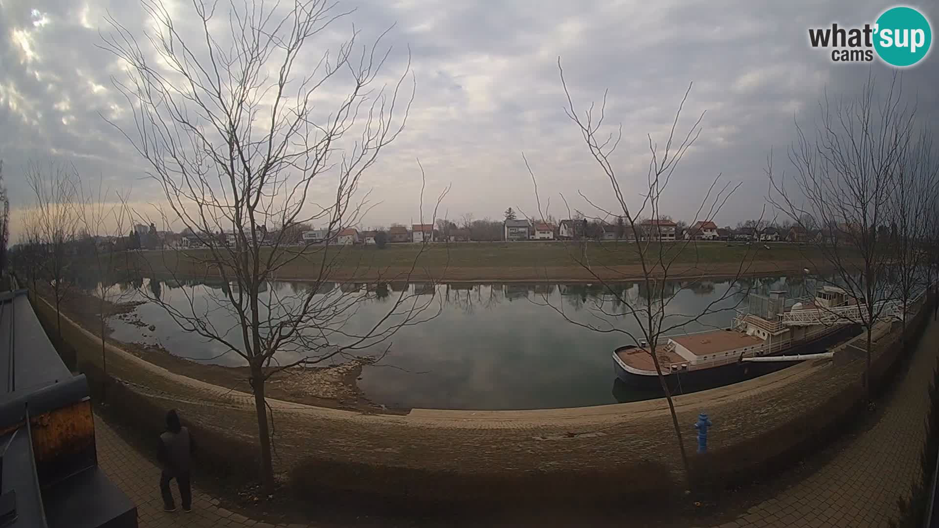 Sisak webcam en direct – vue sur la rivière Kolpa – Croatie