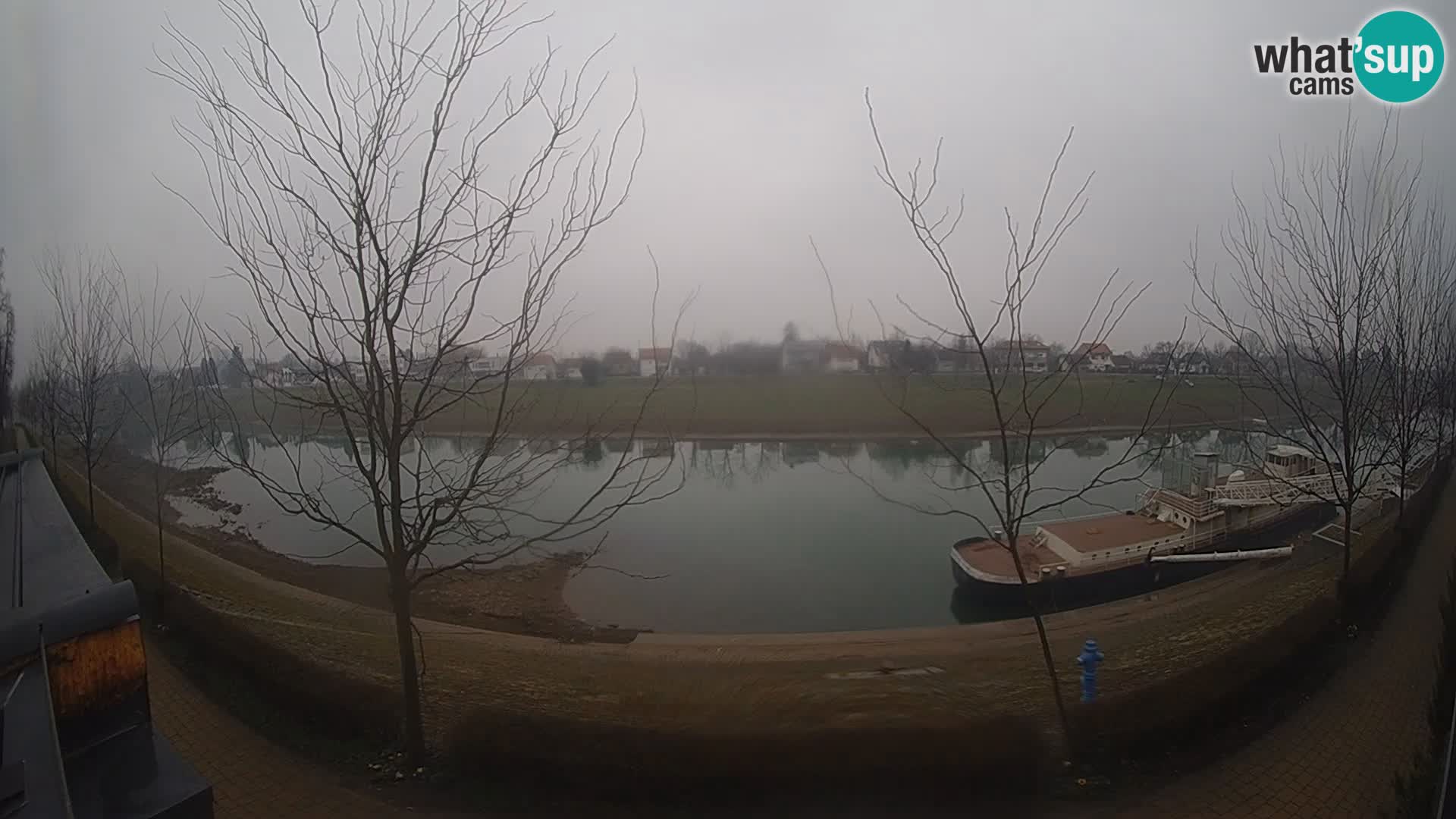 Sisak live webcam – vista sul fiume Kolpa – Croazia