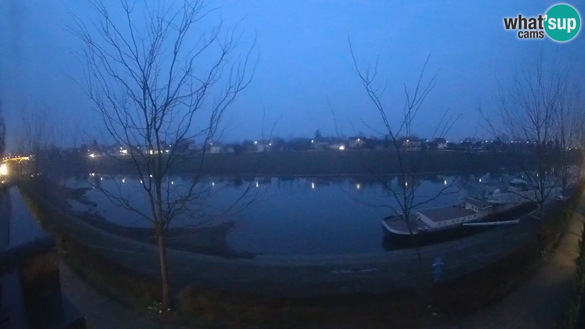 Sisak live webcam Kolpa river view – Croatia