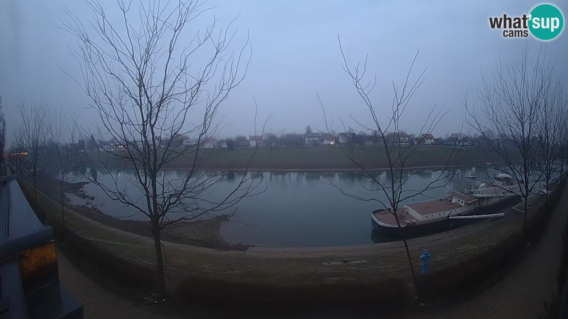 Sisak live webcam – vista sul fiume Kolpa – Croazia