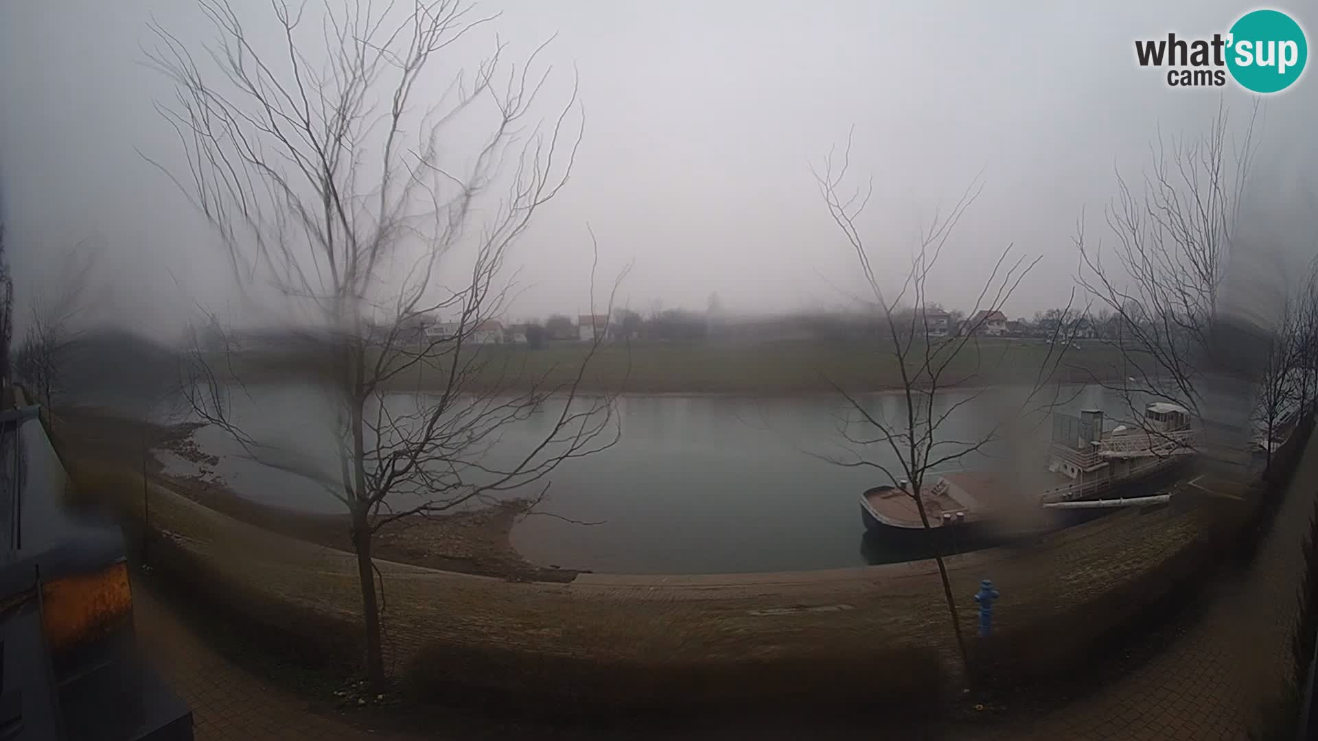 Sisak webcam en direct – vue sur la rivière Kolpa – Croatie