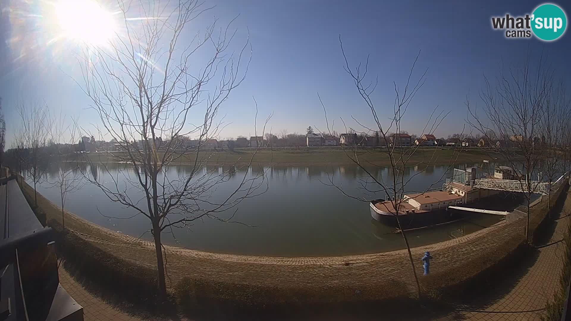 Sisak live webcam – vista sul fiume Kolpa – Croazia