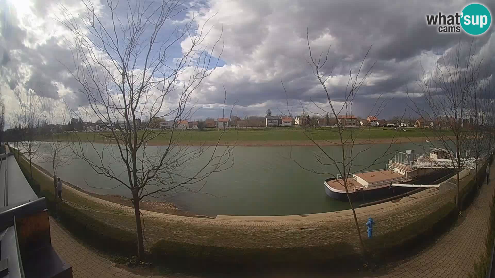 Sisak Live-Webcam Blick auf den Fluss Kolpa – Kroatien