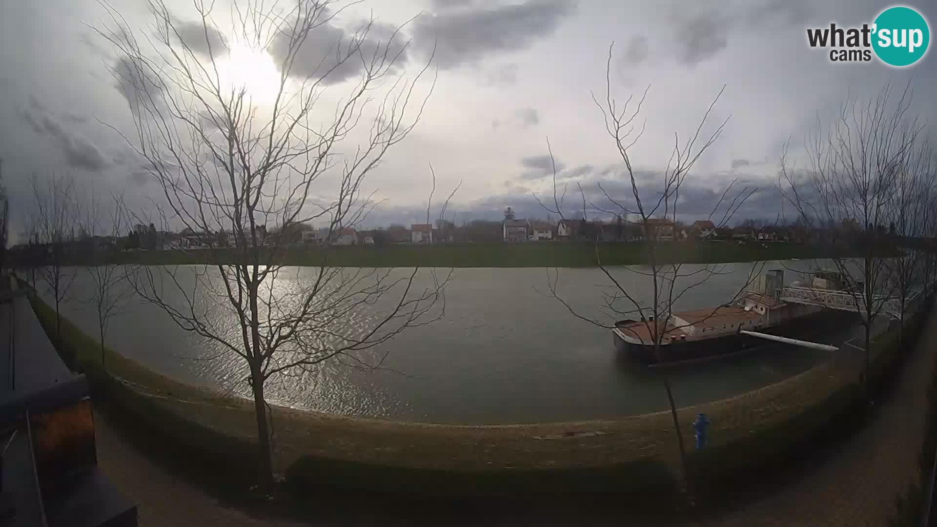 Sisak live webcam Kolpa river view – Croatia