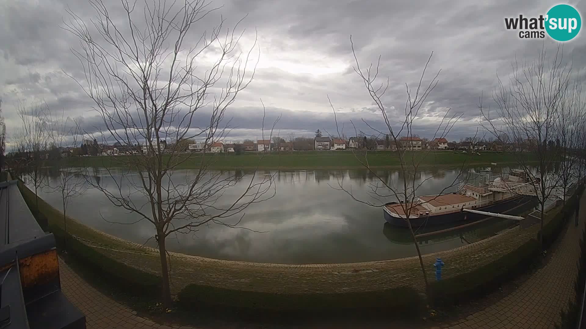 Sisak webcam en direct – vue sur la rivière Kolpa – Croatie