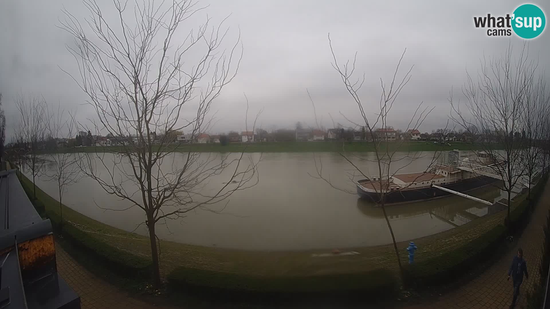 Sisak live webcam Kolpa river view – Croatia