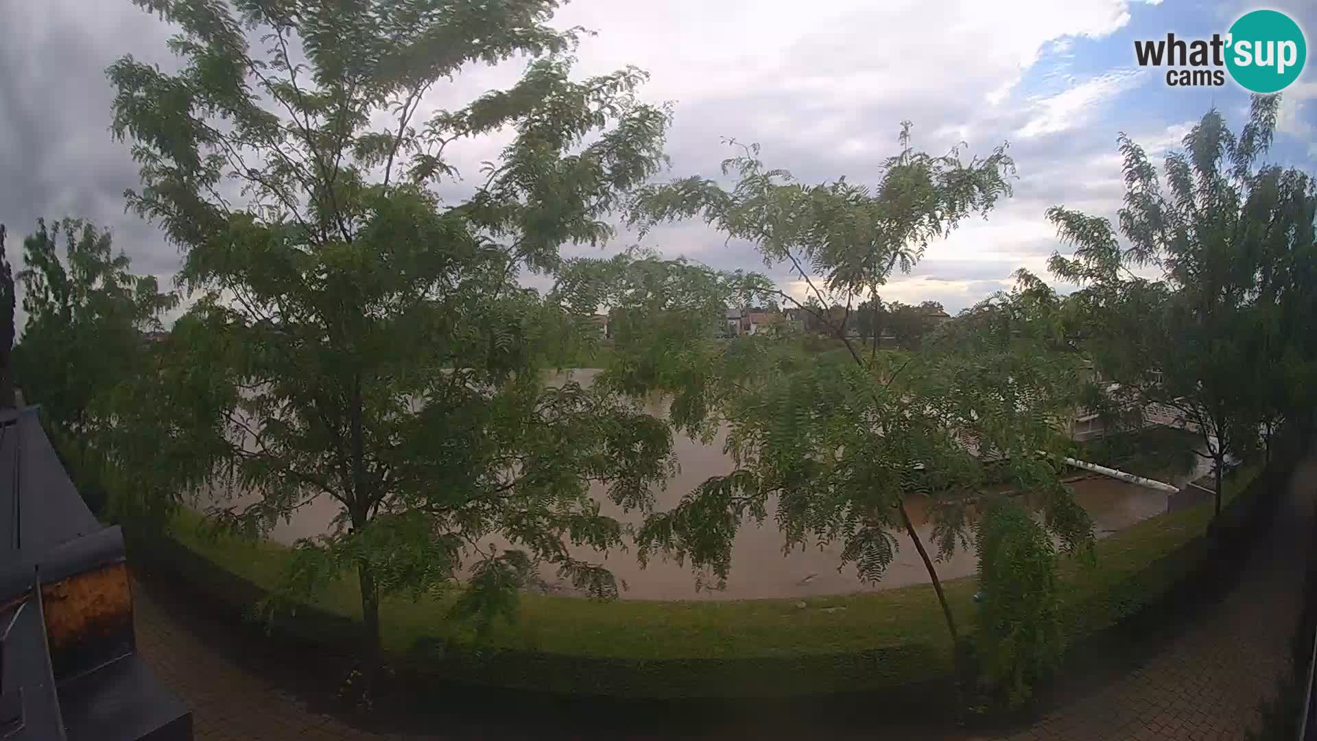 Sisak live webcam Kolpa river view – Croatia