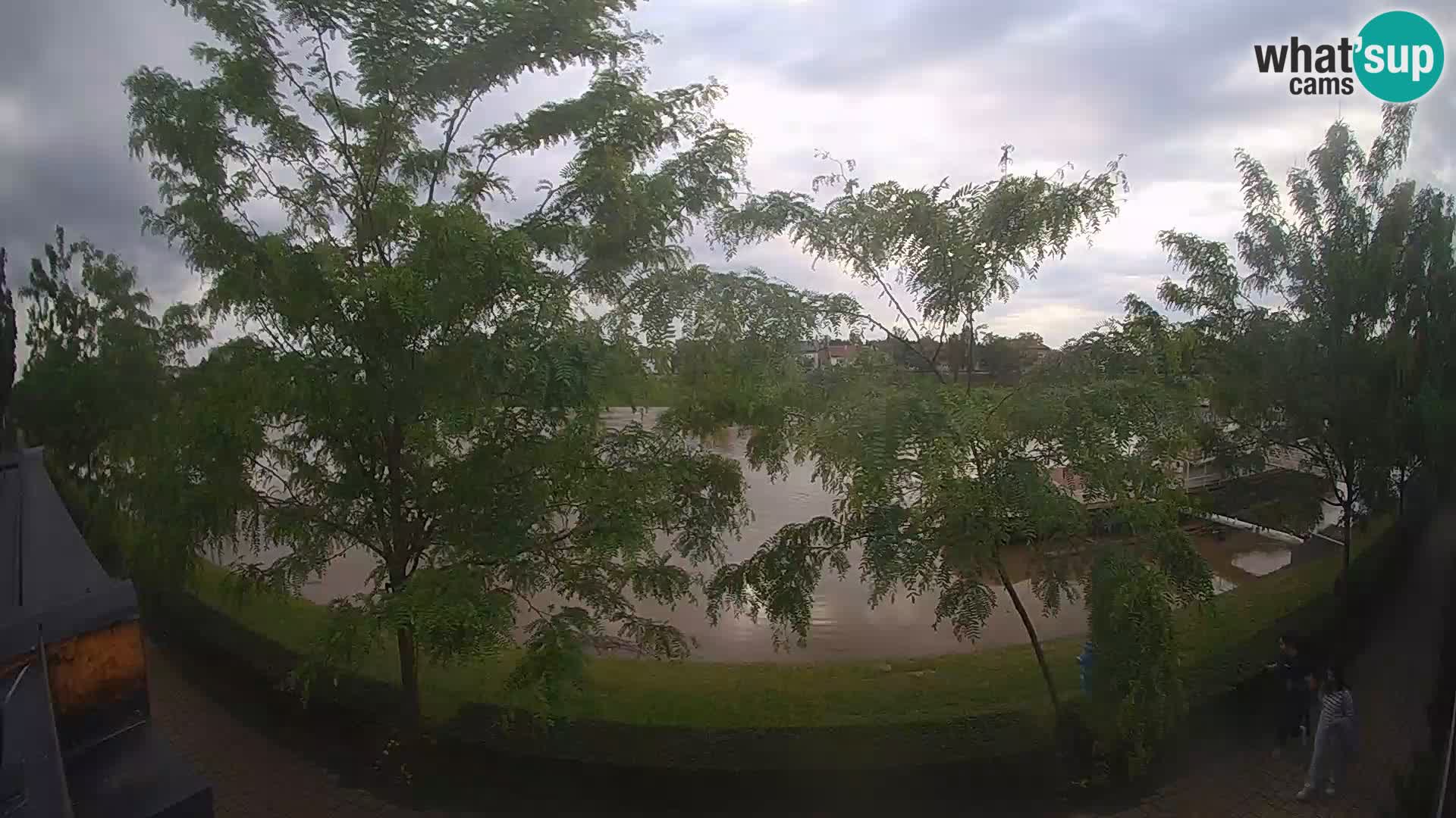 Sisak webcam en direct – vue sur la rivière Kolpa – Croatie