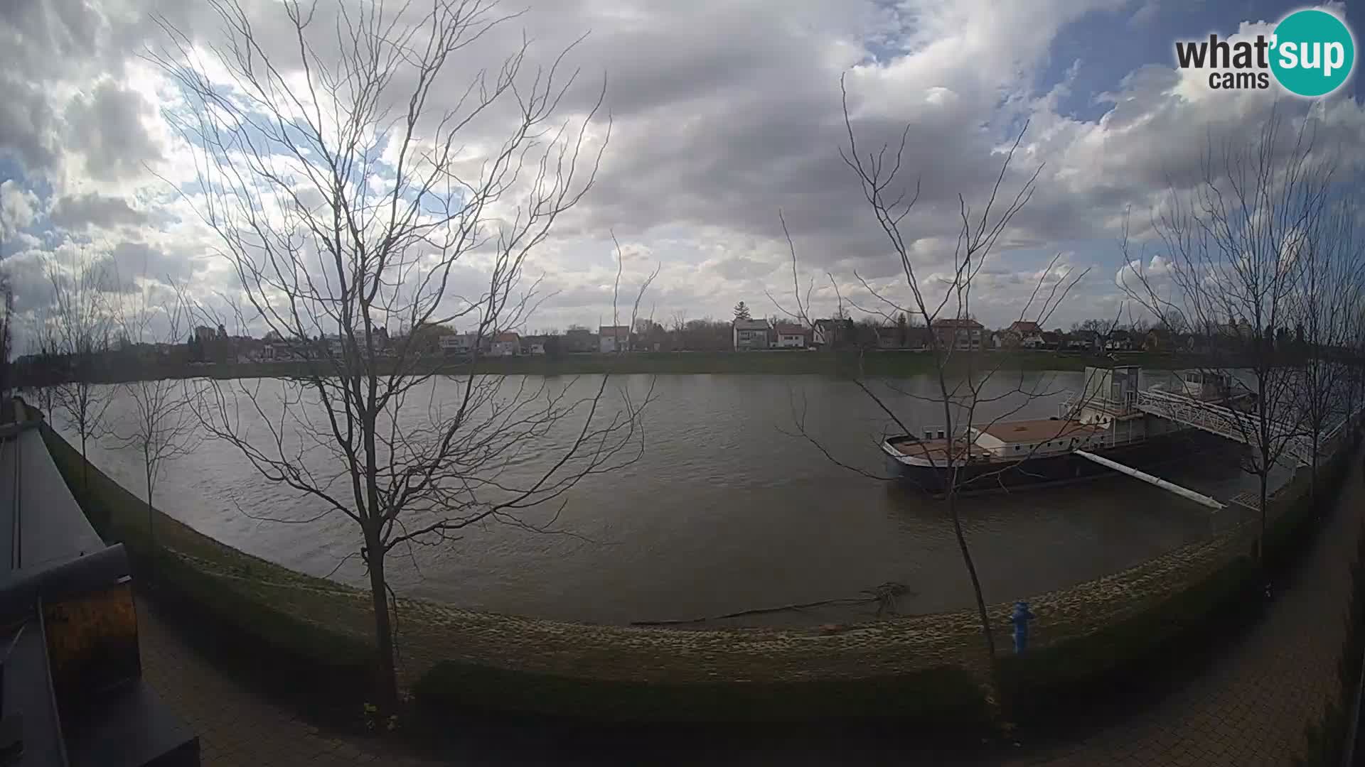 Sisak webcam en direct – vue sur la rivière Kolpa – Croatie