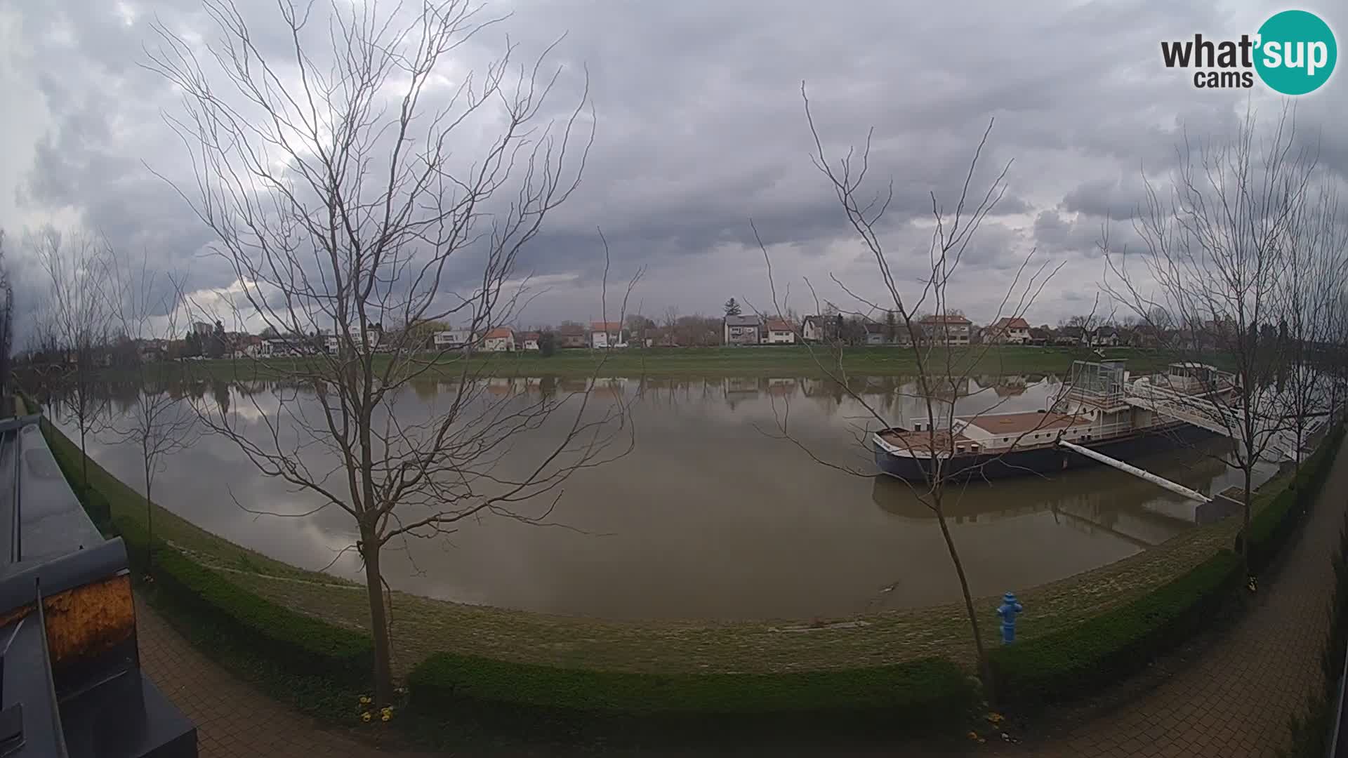 Sisak webcam en vivo Kolpa river view – Croacia