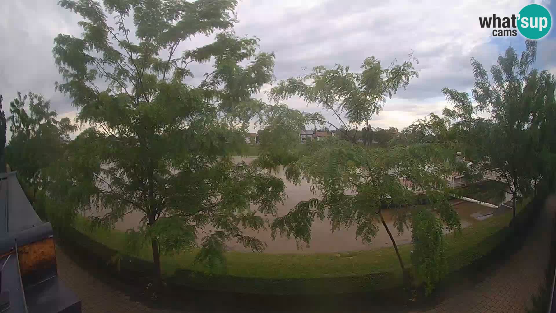 Sisak live webcam Kolpa river view – Croatia
