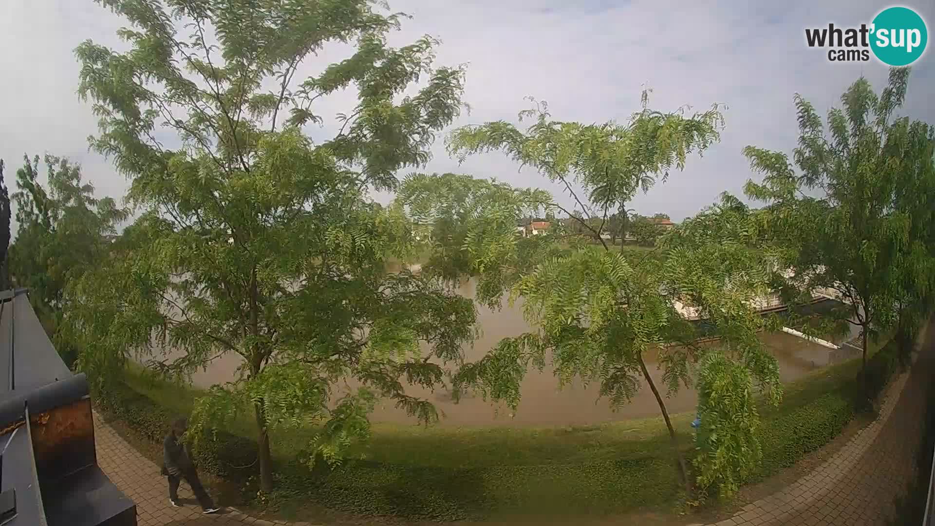 Sisak live webcam – vista sul fiume Kolpa – Croazia