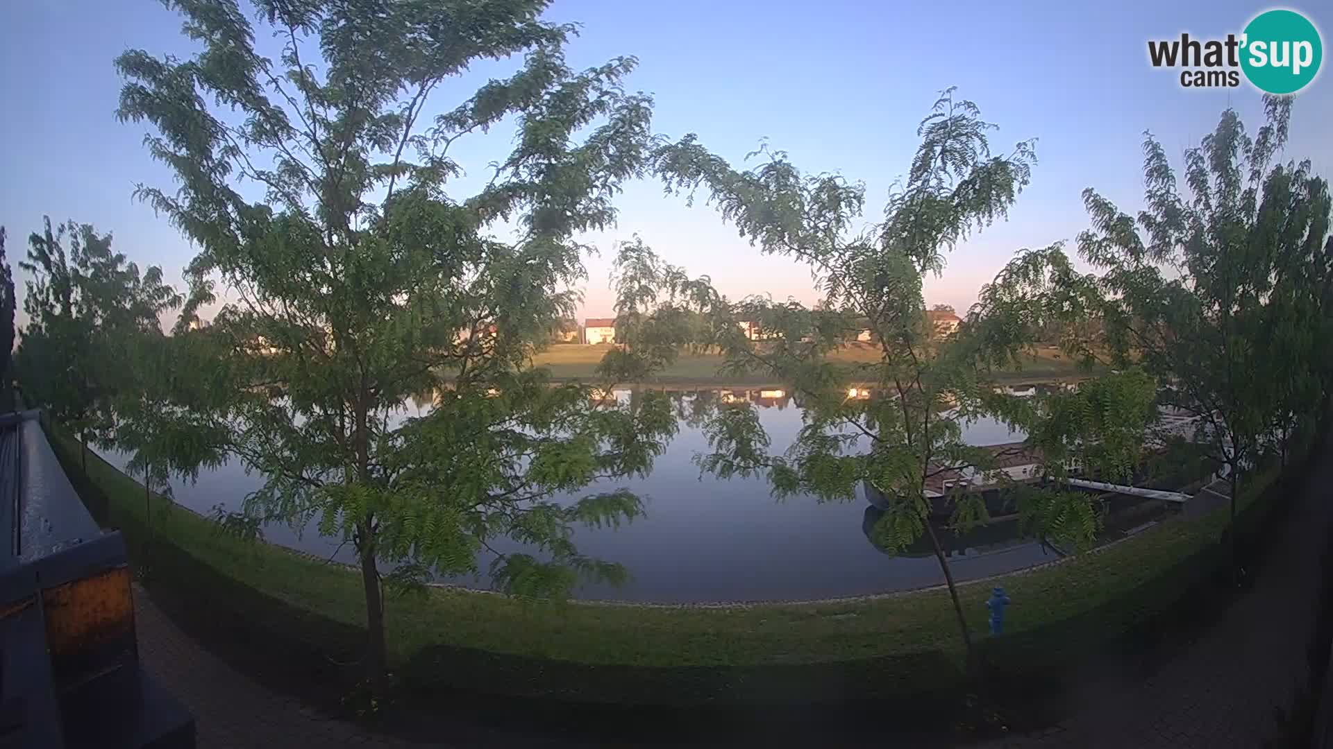 Sisak live webcam – vista sul fiume Kolpa – Croazia