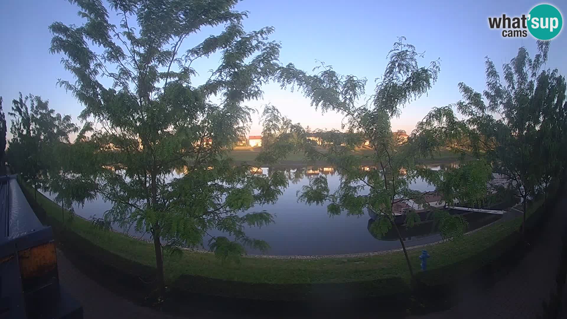 Sisak webcam en vivo Kolpa river view – Croacia