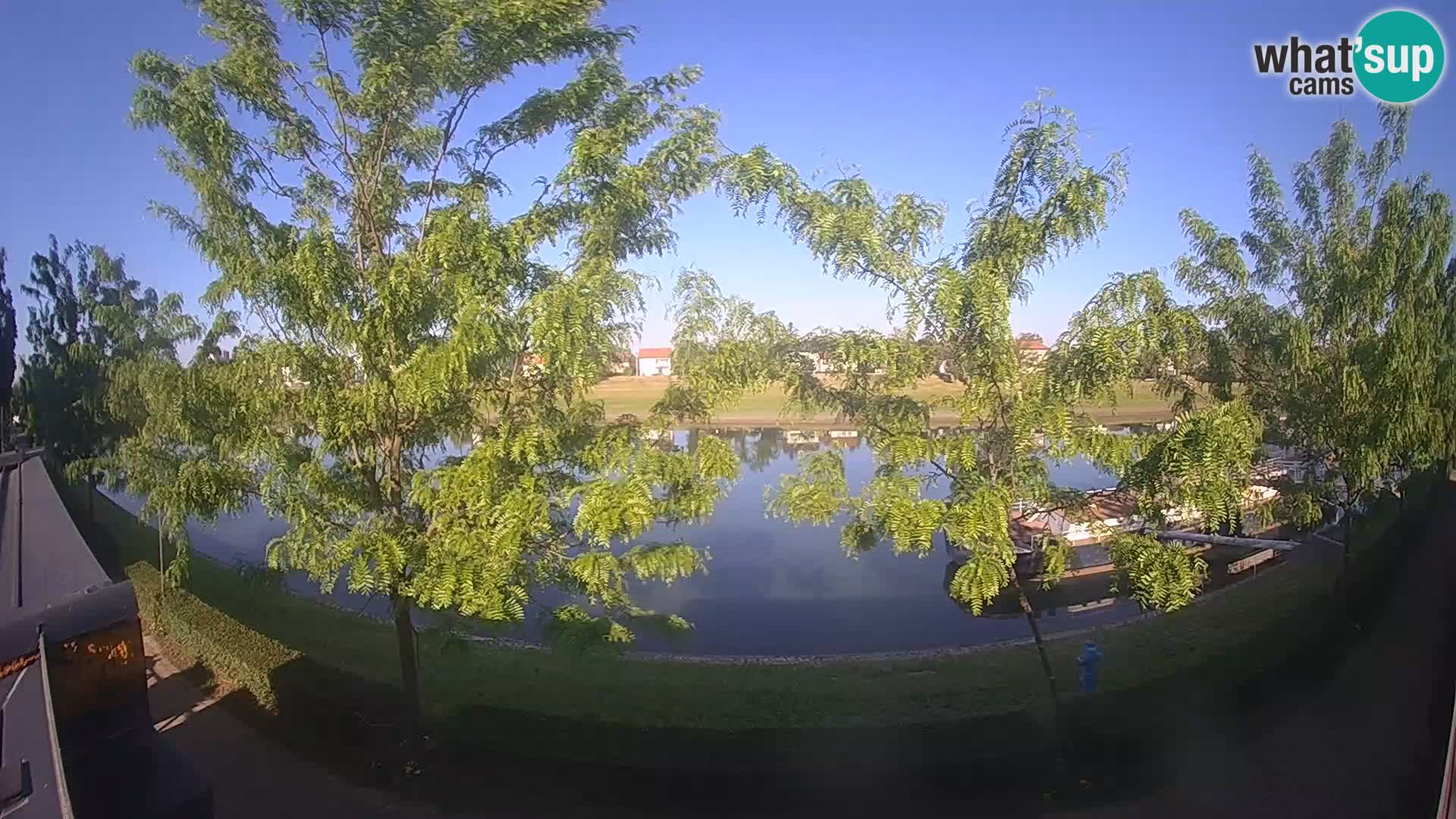 Sisak live webcam – vista sul fiume Kolpa – Croazia