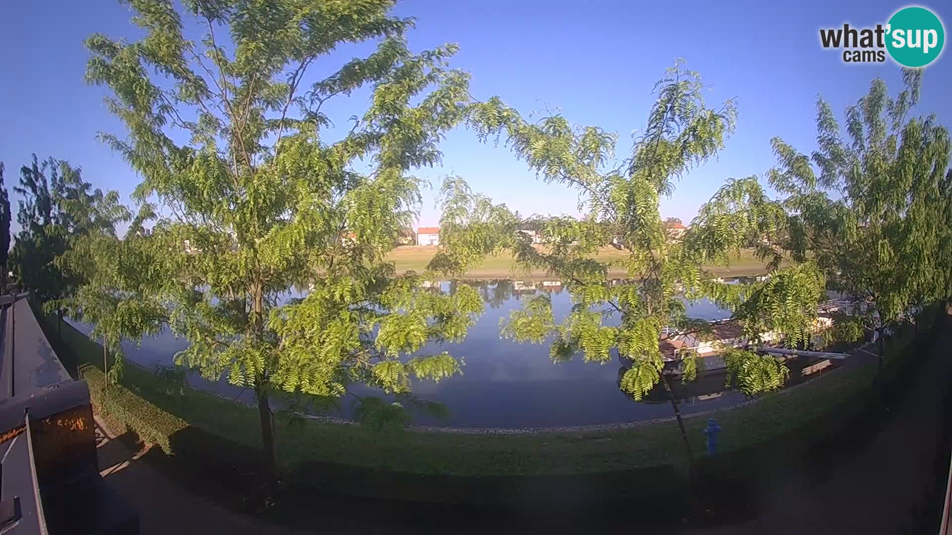 Sisak Live-Webcam Blick auf den Fluss Kolpa – Kroatien