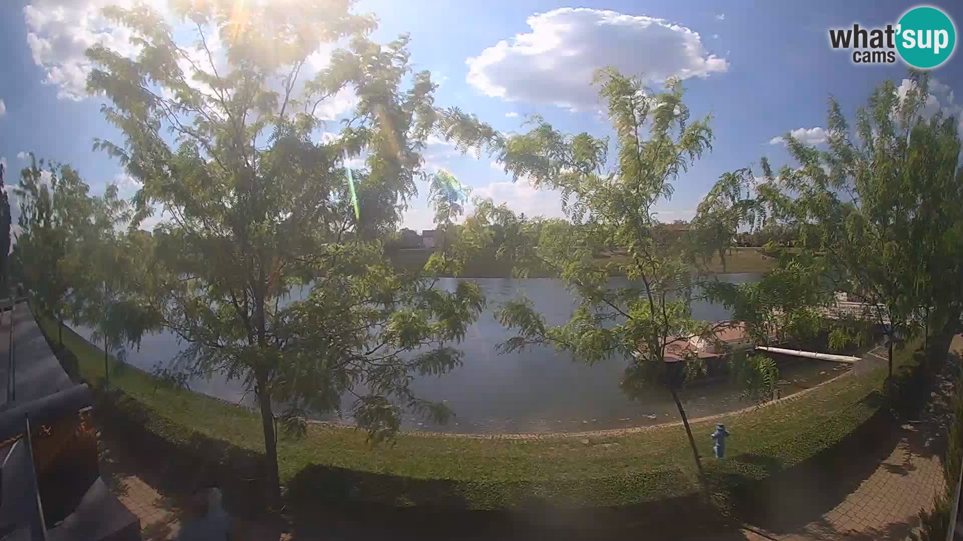 Sisak webcam en direct – vue sur la rivière Kolpa – Croatie