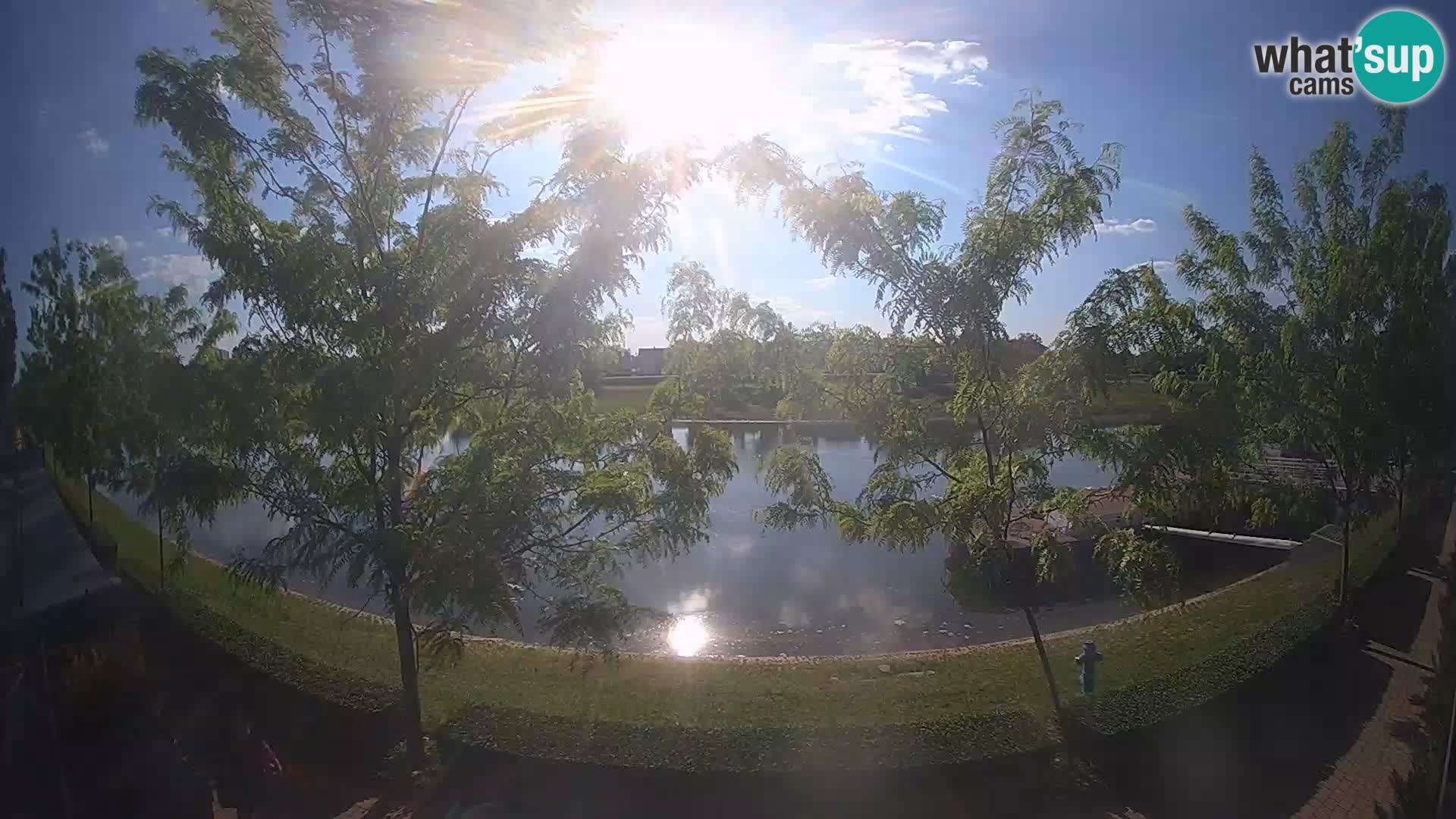 Sisak Live-Webcam Blick auf den Fluss Kolpa – Kroatien