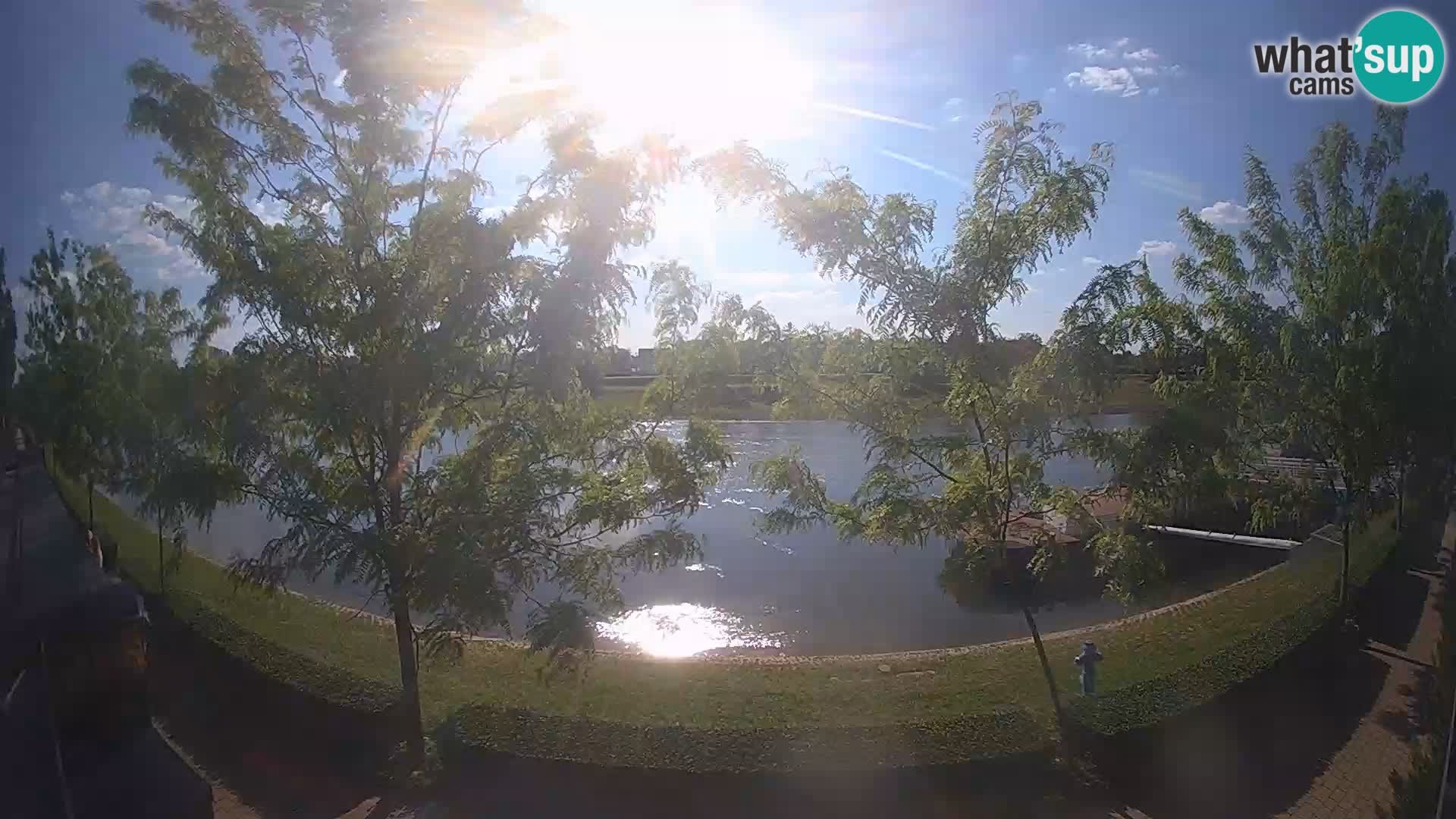 Sisak live webcam pogled na reku Kolpu