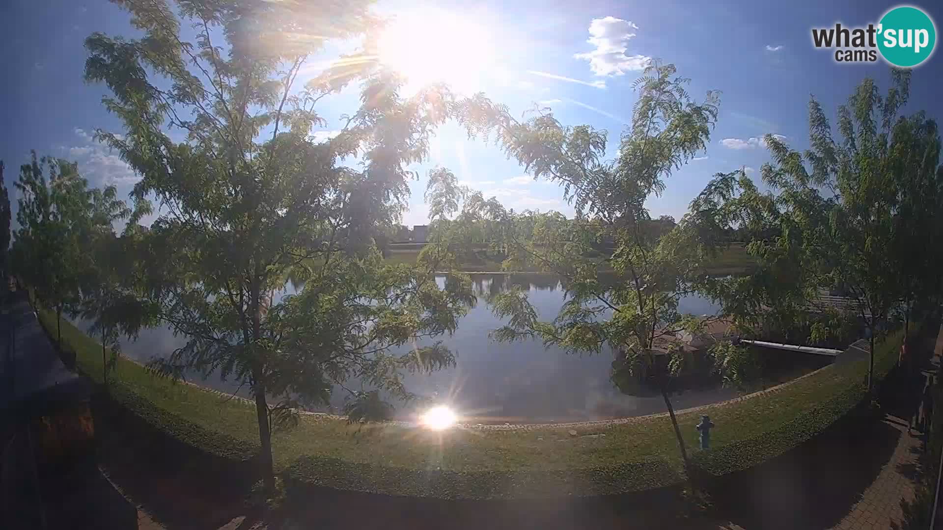 Sisak live webcam – vista sul fiume Kolpa – Croazia