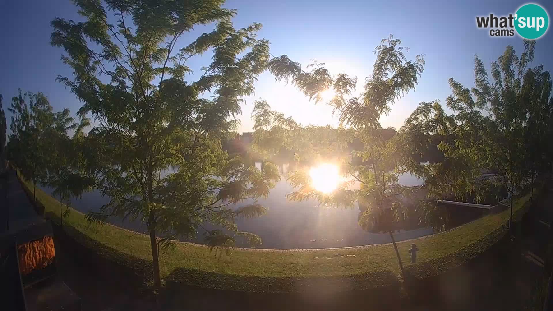 Sisak live webcam – vista sul fiume Kolpa – Croazia