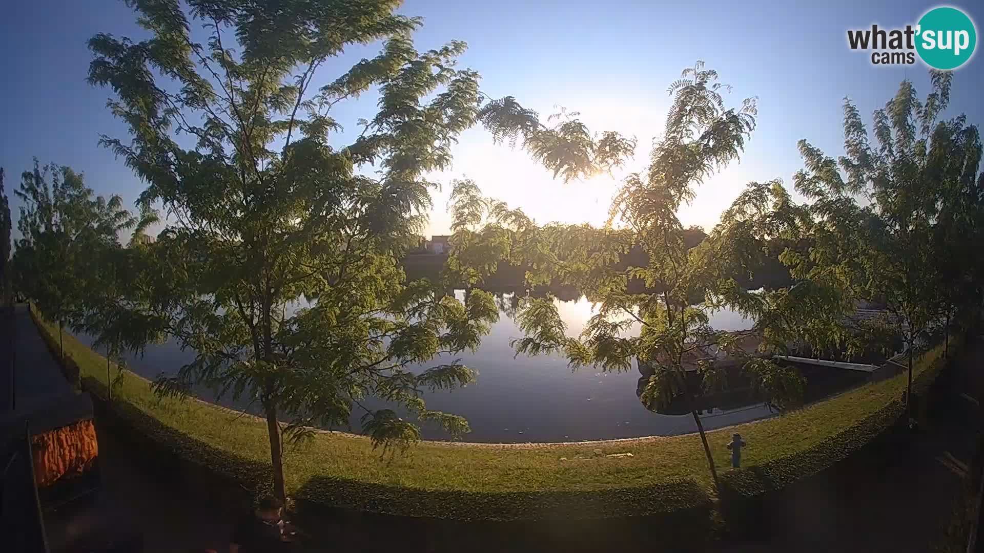 Sisak Live-Webcam Blick auf den Fluss Kolpa – Kroatien