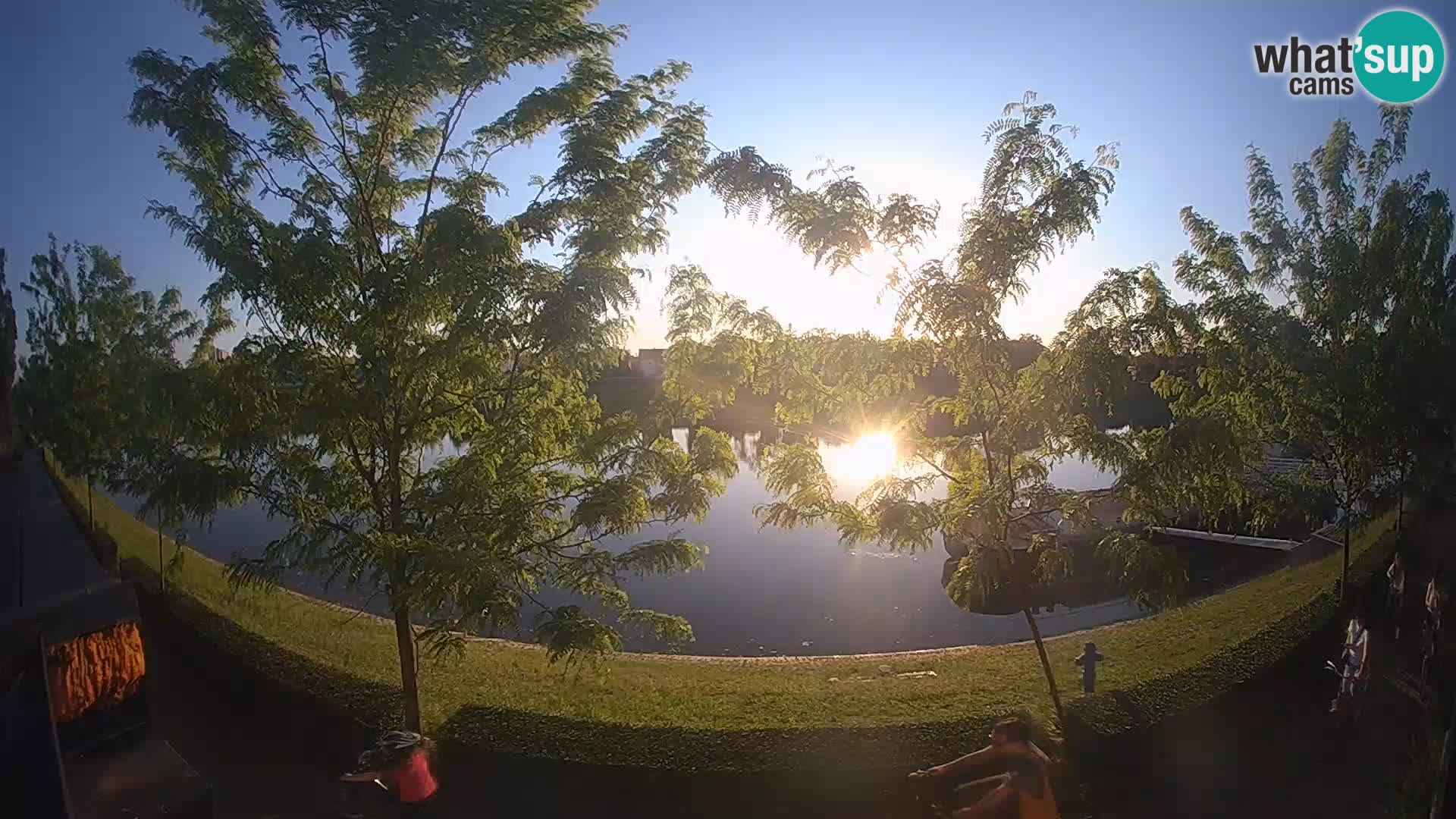 Sisak webcam en vivo Kolpa river view – Croacia
