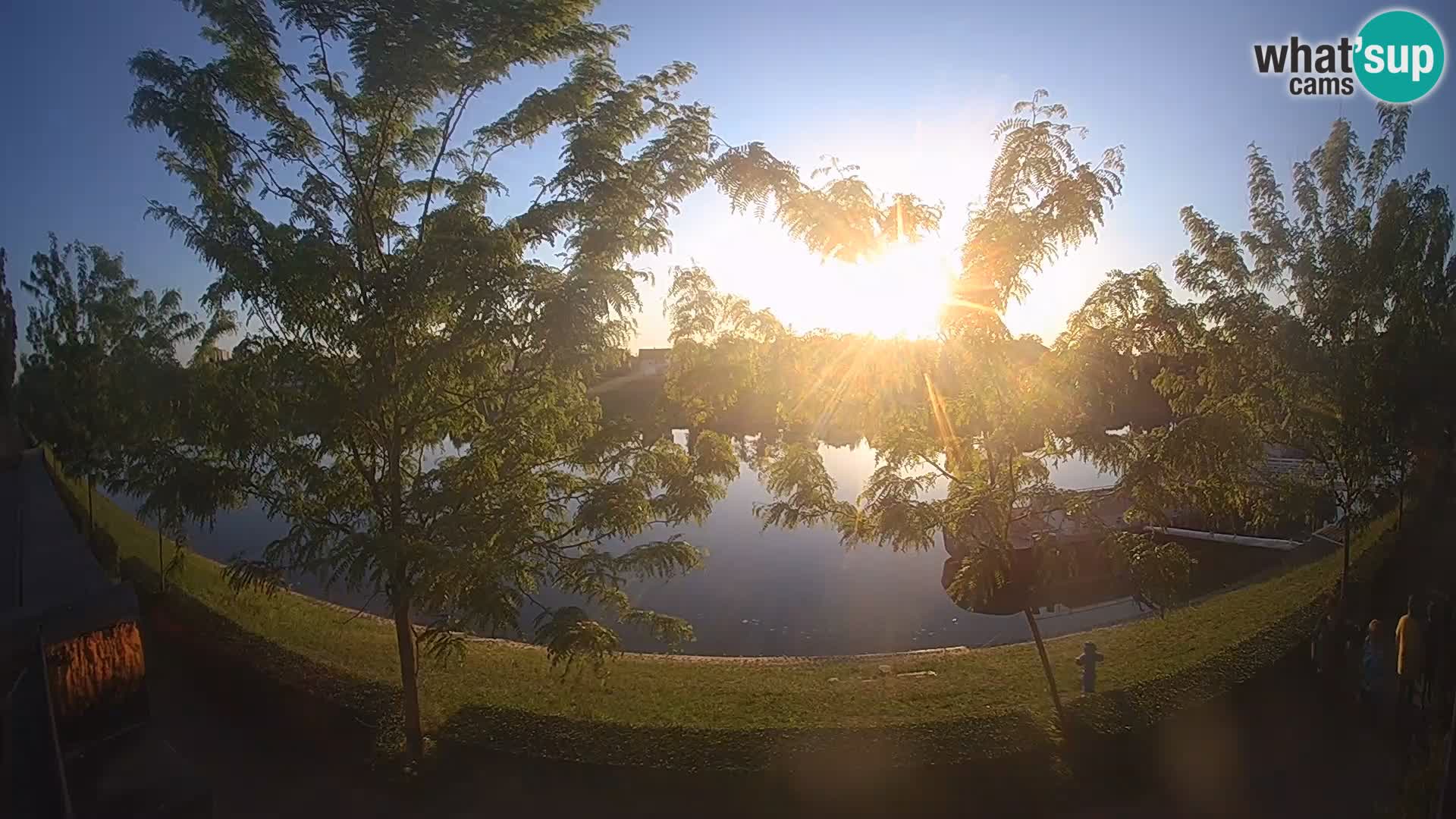 Sisak Live-Webcam Blick auf den Fluss Kolpa – Kroatien