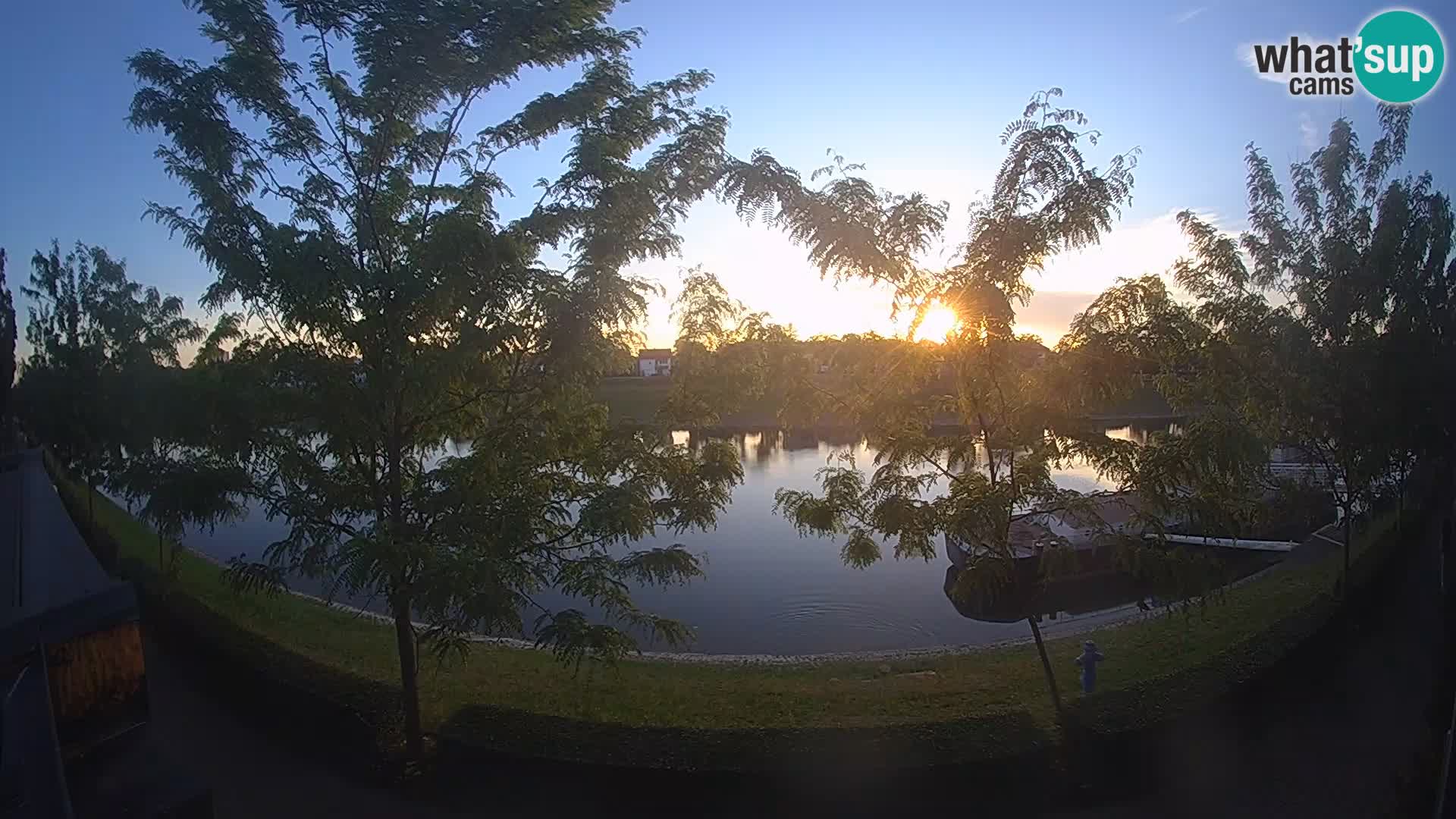 Sisak Live-Webcam Blick auf den Fluss Kolpa – Kroatien