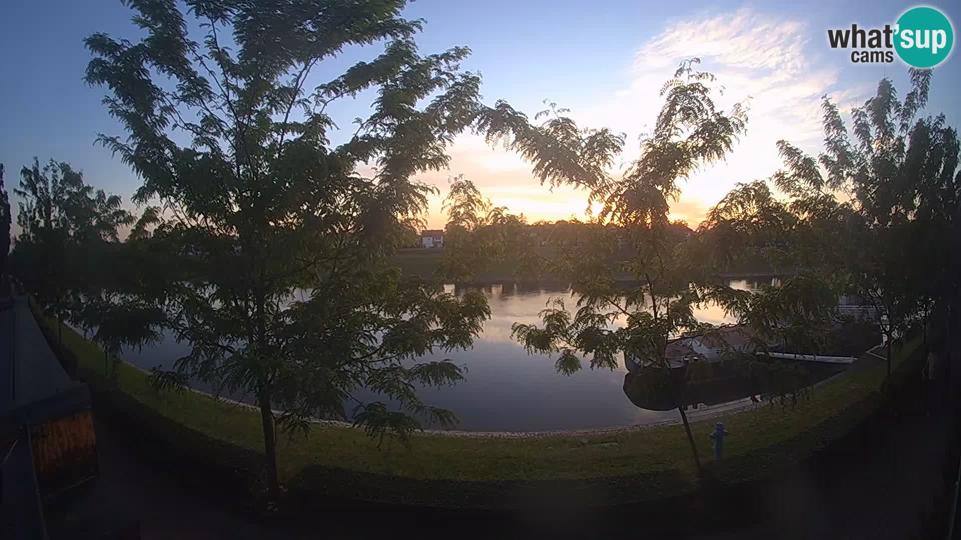 Sisak Live-Webcam Blick auf den Fluss Kolpa – Kroatien