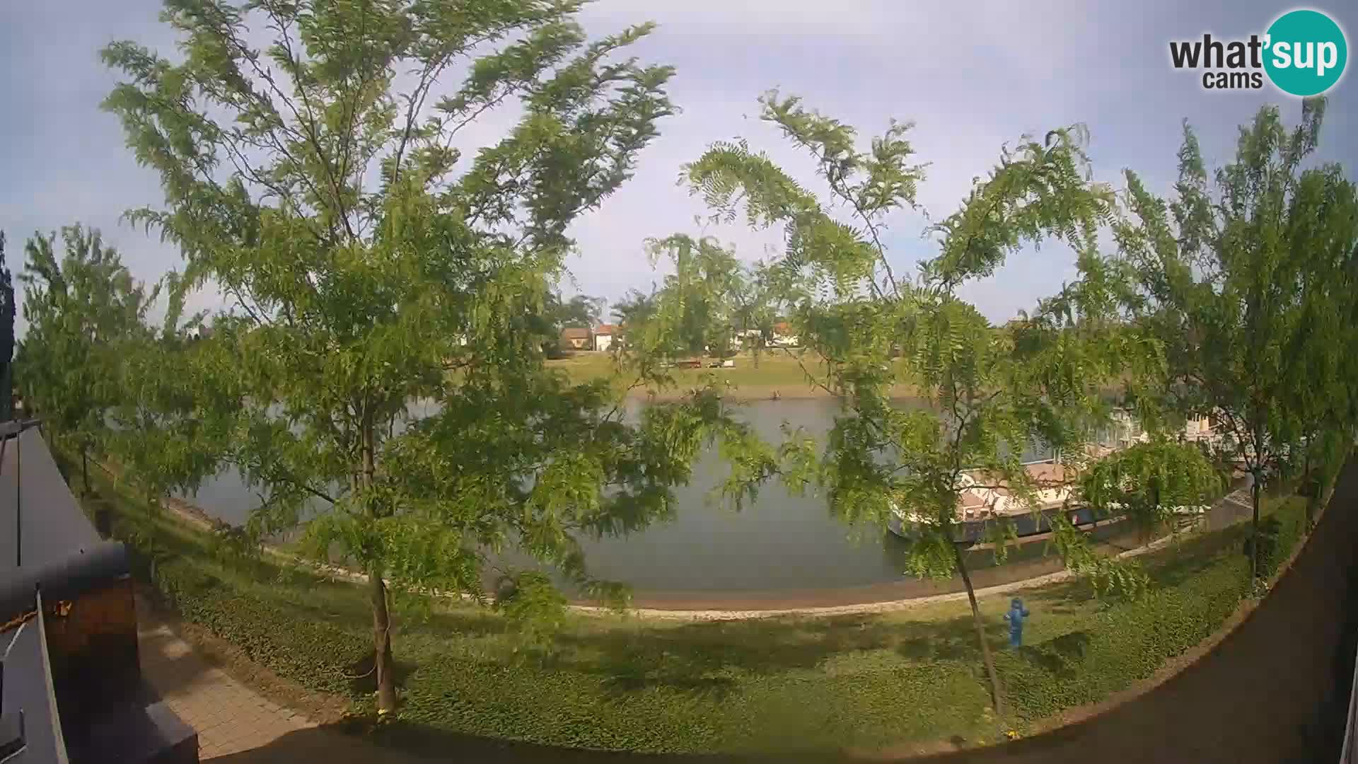Sisak live webcam – vista sul fiume Kolpa – Croazia