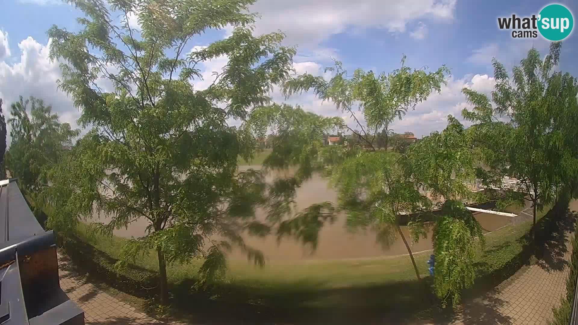 Sisak live webcam pogled na reku Kolpu