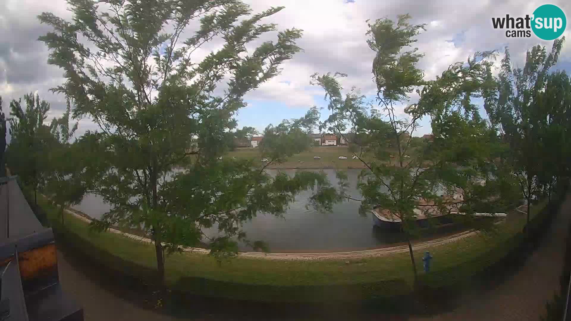 Sisak live webcam – vista sul fiume Kolpa – Croazia