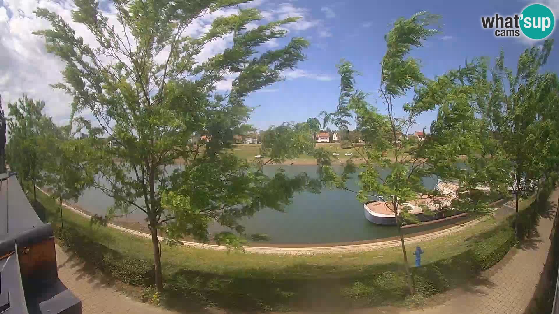 Sisak live webcam Kolpa river view – Croatia