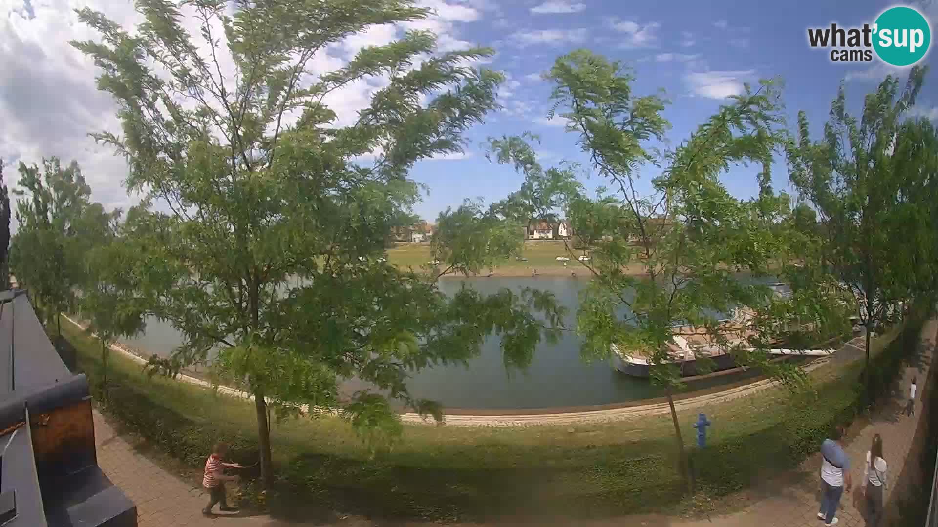 Sisak live webcam Kolpa river view – Croatia