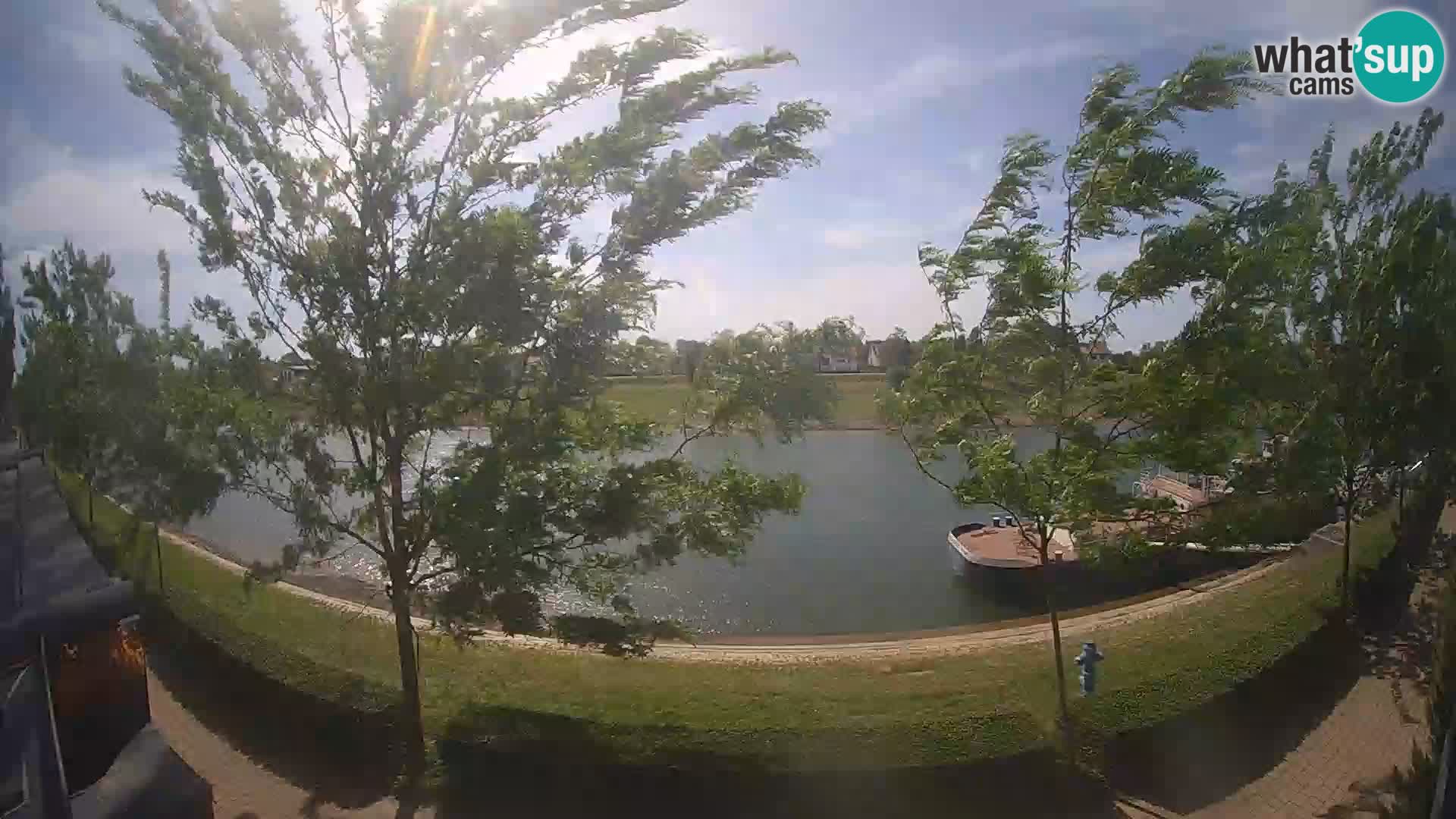 Sisak live webcam – vista sul fiume Kolpa – Croazia