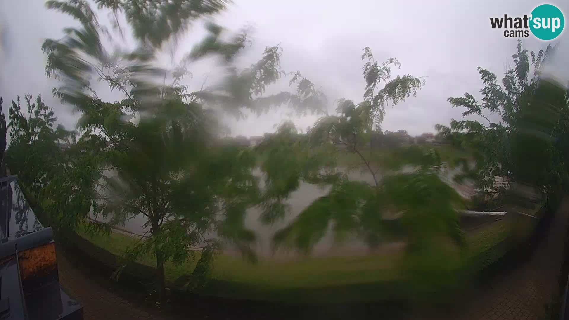 Sisak live webcam – vista sul fiume Kolpa – Croazia