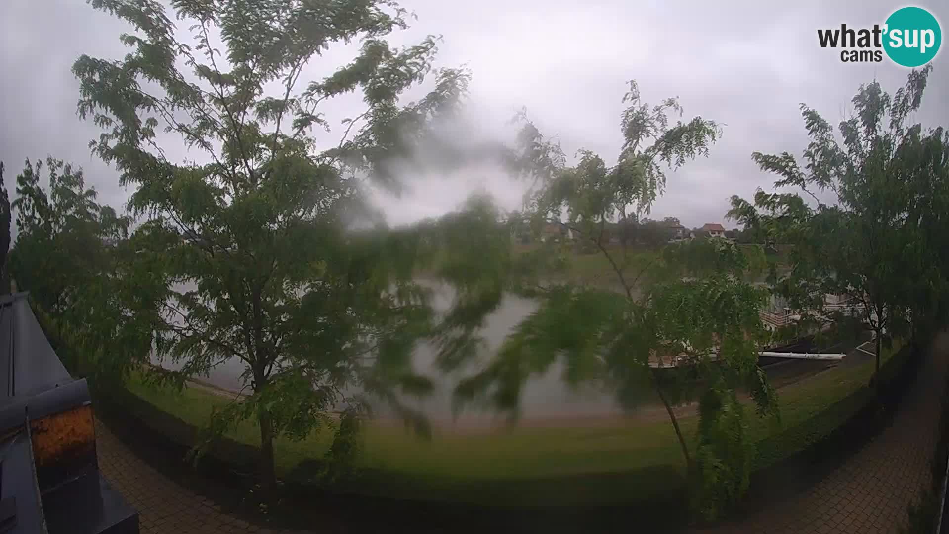 Sisak live webcam – vista sul fiume Kolpa – Croazia