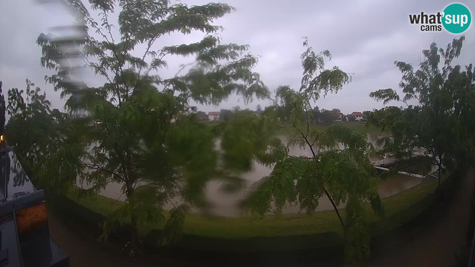 Sisak webcam en vivo Kolpa river view – Croacia
