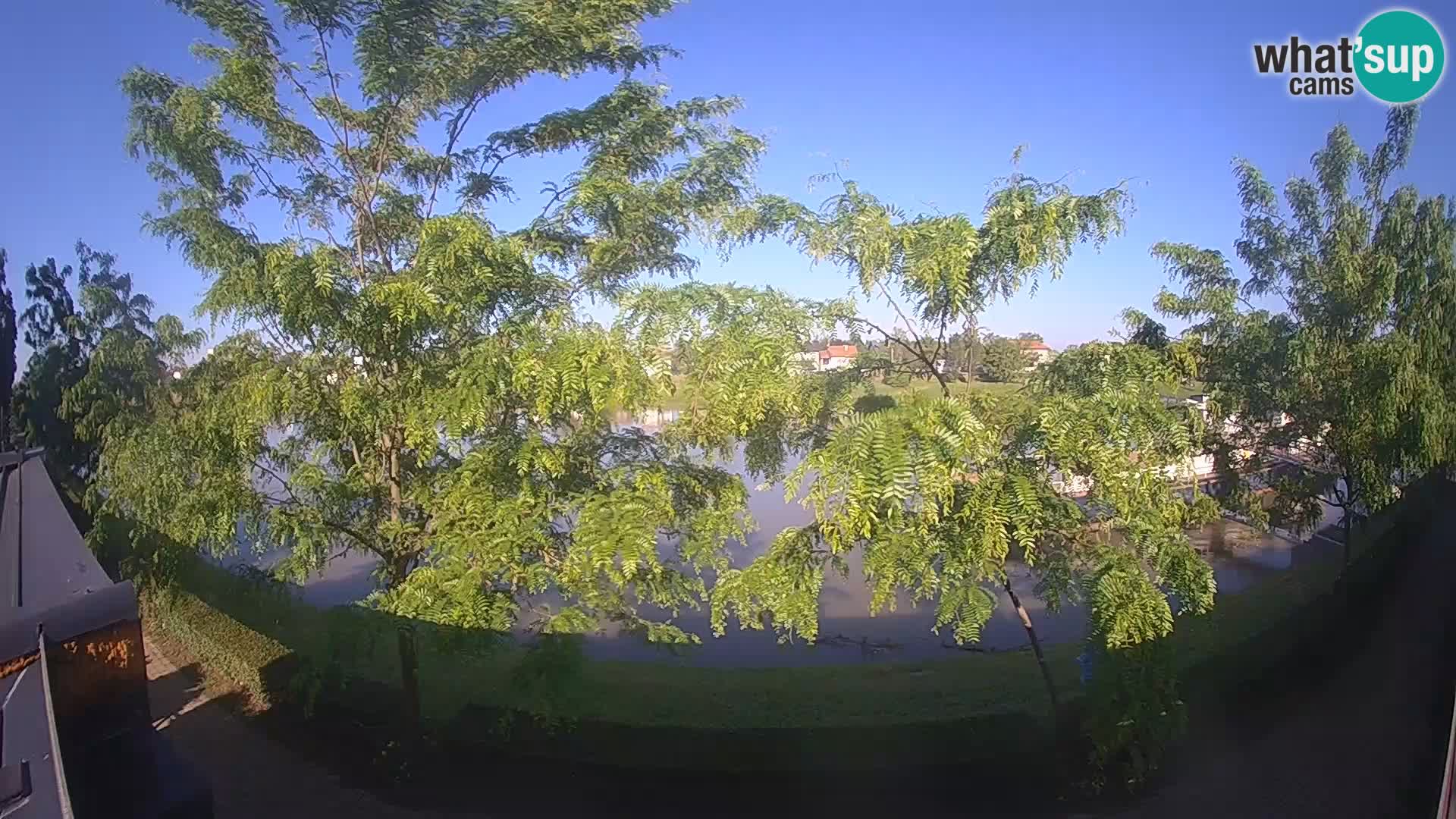 Sisak live webcam Kolpa river view – Croatia