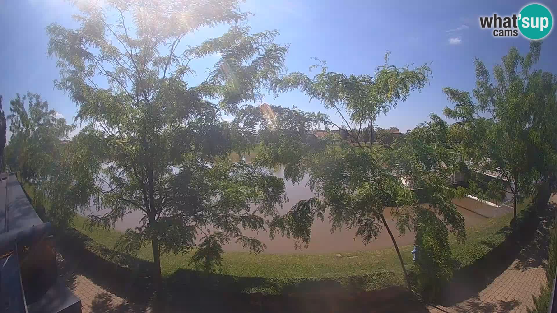 Sisak webcam en direct – vue sur la rivière Kolpa – Croatie