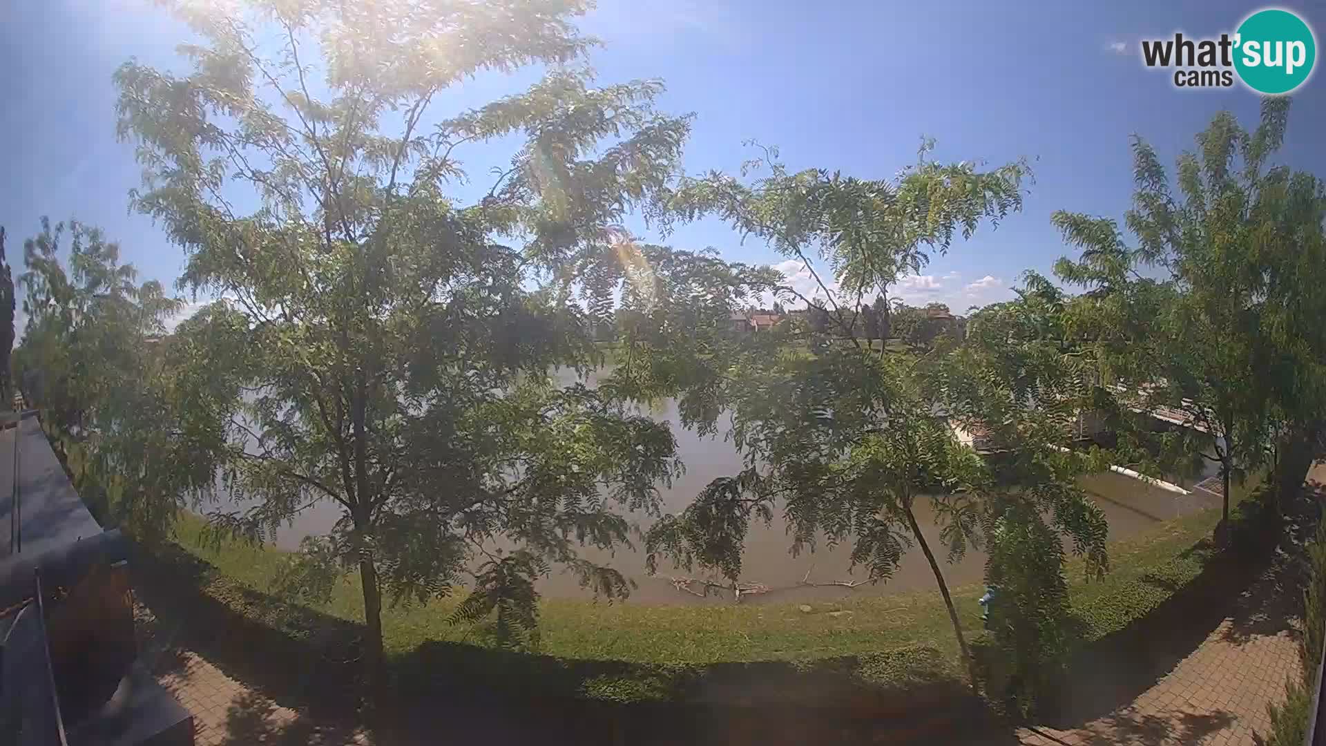 Sisak Live-Webcam Blick auf den Fluss Kolpa – Kroatien