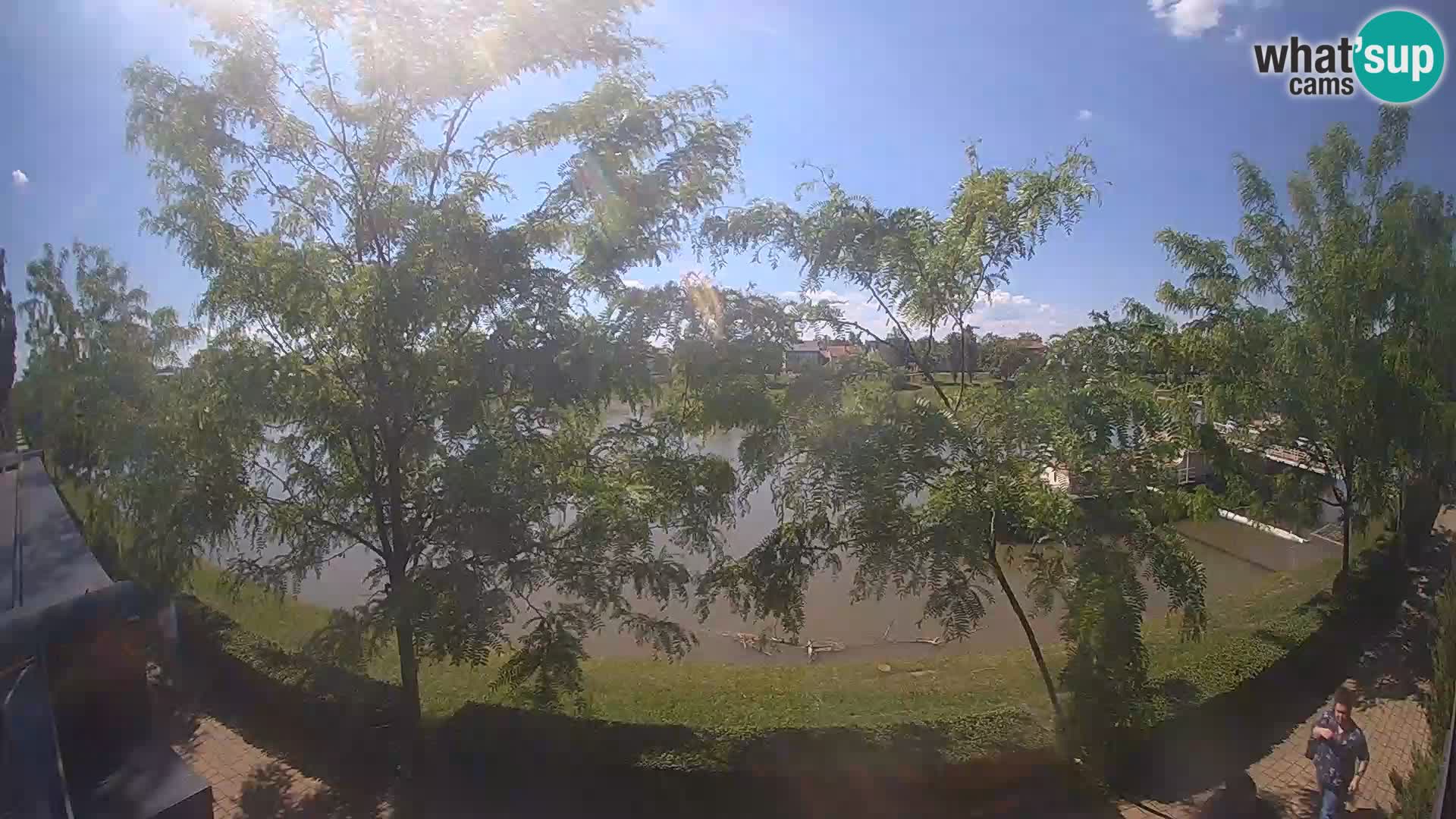 Sisak Live-Webcam Blick auf den Fluss Kolpa – Kroatien