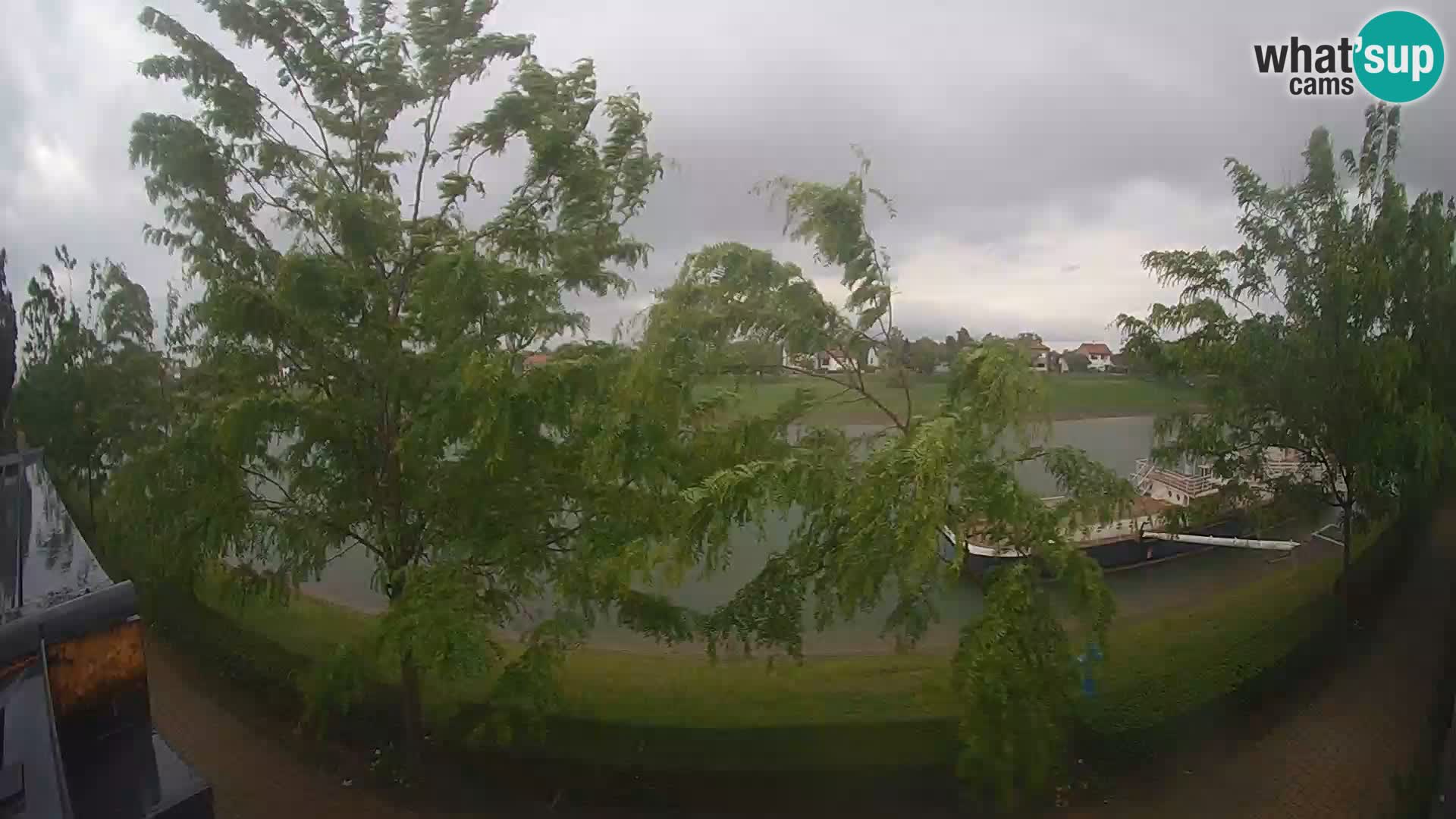 Sisak live webcam – vista sul fiume Kolpa – Croazia