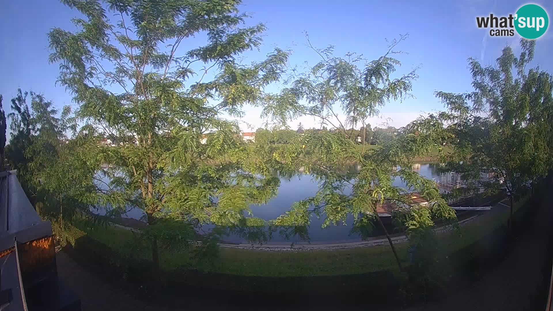 Sisak live webcam – vista sul fiume Kolpa – Croazia